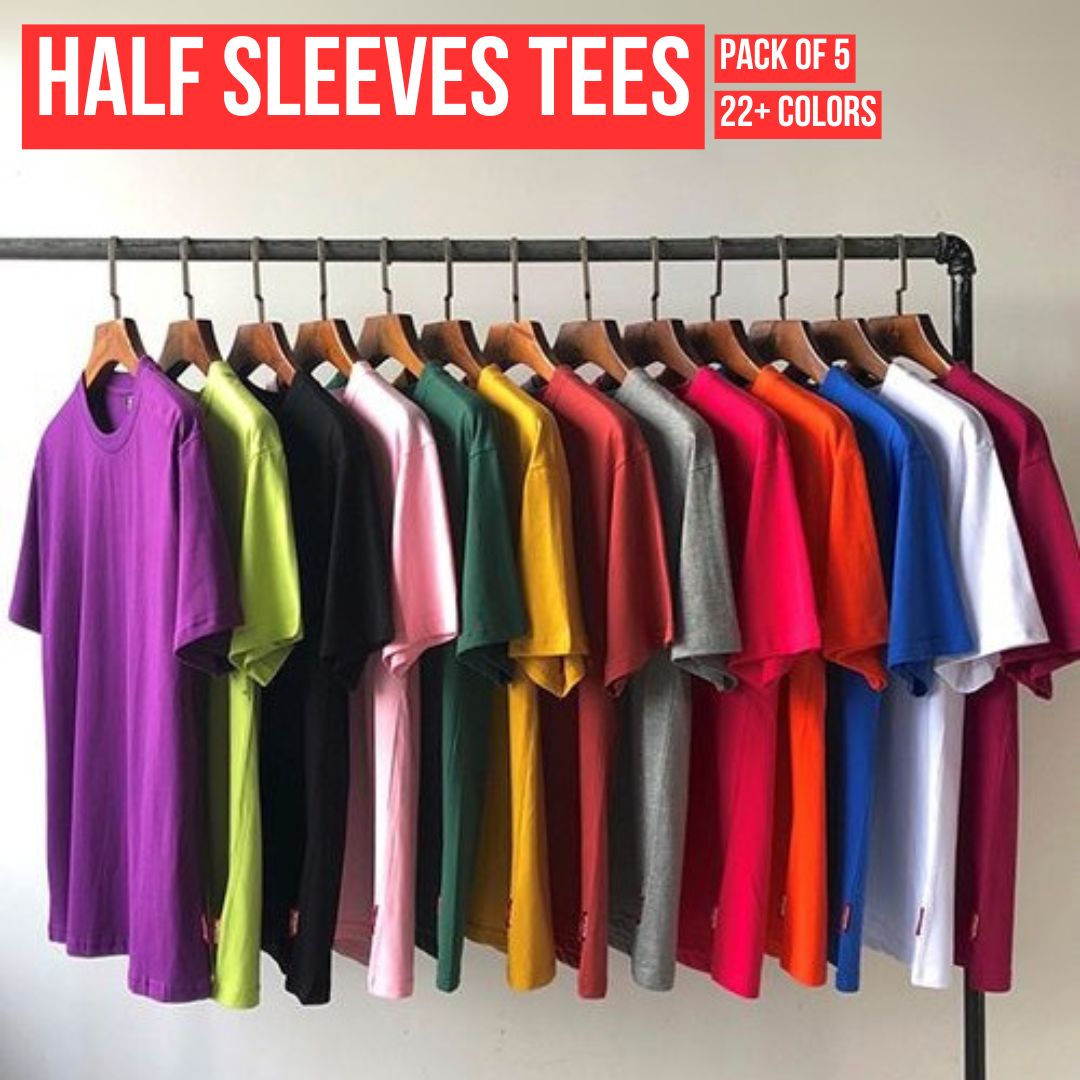 Half Sleeves T-Shirts Bundle